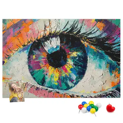 Human Eye Pupil Printed Cork Memo Board