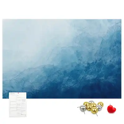Printed Cork Memo Board Water abstraction