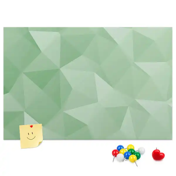 Printed abstraction cork board triangles