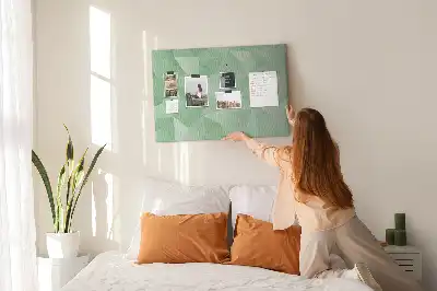 Printed abstraction cork board triangles