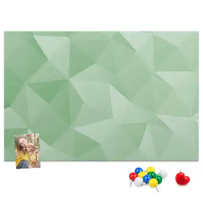 Printed Cork Board Triangles abstraction
