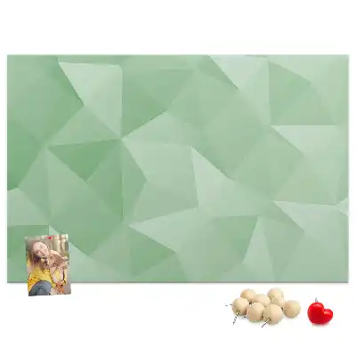 Printed abstraction cork board triangles