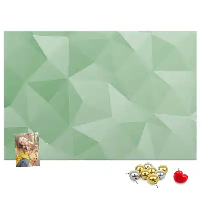 Printed abstraction cork board triangles