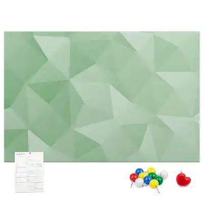 Printed abstraction cork board triangles