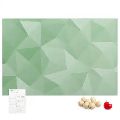 Printed abstraction cork board triangles