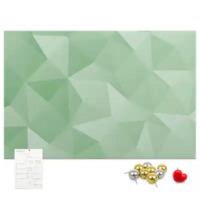 Printed abstraction cork board triangles