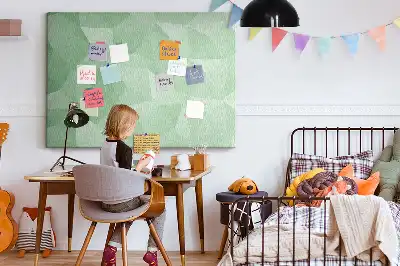 Printed abstraction cork board triangles