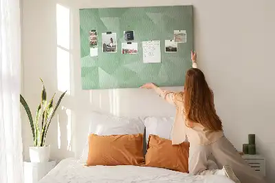 Printed abstraction cork board triangles