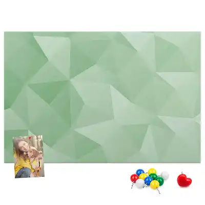 Printed abstraction cork board triangles