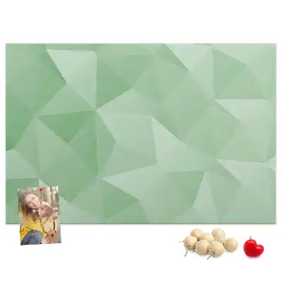 Printed abstraction cork board triangles