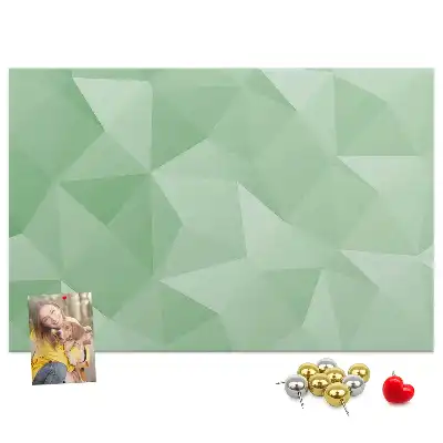 Printed abstraction cork board triangles