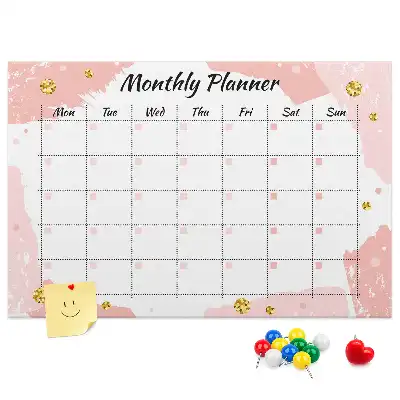 Printed Cork Board Monthly planner