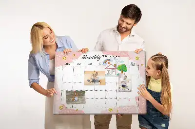 Printed Cork Board Monthly planner