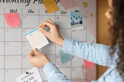 Printed Cork Board Monthly planner