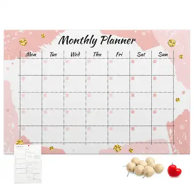 Printed Cork Board Monthly planner