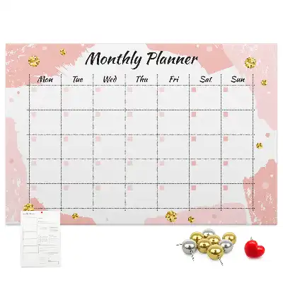 Printed Cork Board Monthly planner
