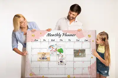 Printed Cork Board Monthly planner