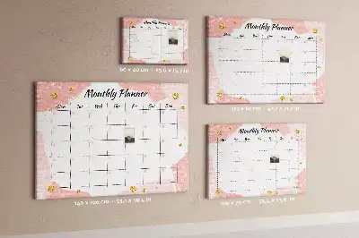Printed Cork Board Monthly planner