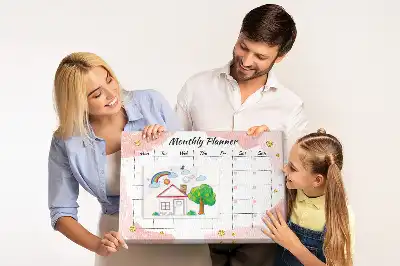 Printed Cork Board Monthly planner