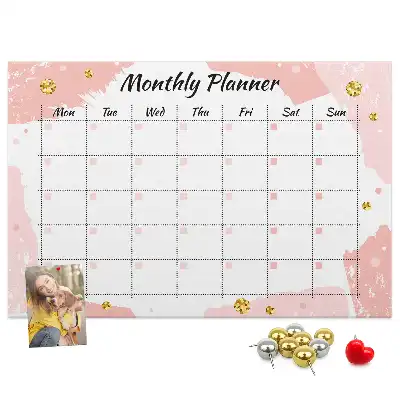 Printed Cork Board Monthly planner