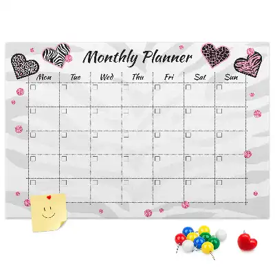 Printed Cork Memo Board Fashion monthly planner