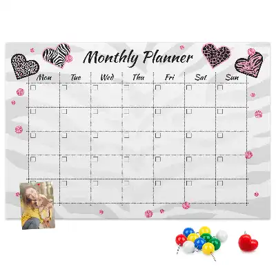 Printed Cork Memo Board Fashion monthly planner