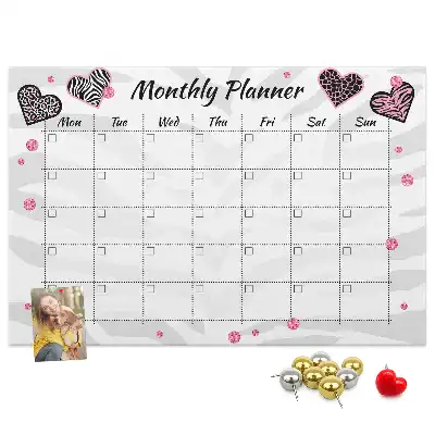 Printed Cork Memo Board Fashion monthly planner