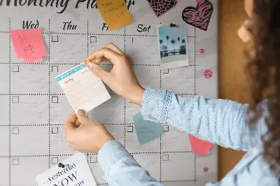 Printed Cork Memo Board Fashion monthly planner