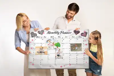 Printed Cork Memo Board Fashion monthly planner