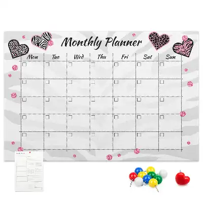 Printed Cork Memo Board Fashion monthly planner