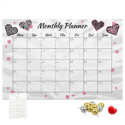 Printed Cork Memo Board Fashion monthly planner