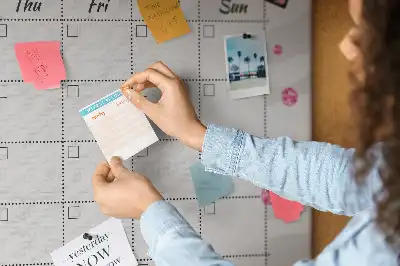 Printed Cork Memo Board Fashion monthly planner