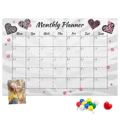 Printed Cork Memo Board Fashion monthly planner