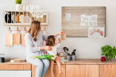 Printed Cork Board with Wood Texture