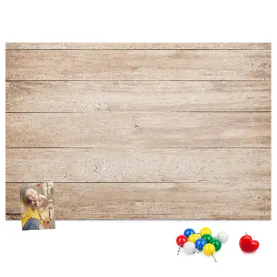 Printed Cork Board with Wood Texture