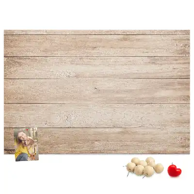 Printed Cork Board with Wood Texture