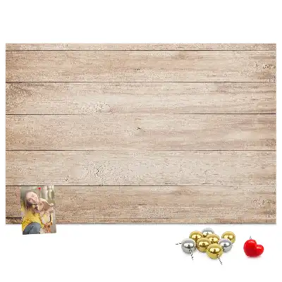 Printed Cork Board with Wood Texture