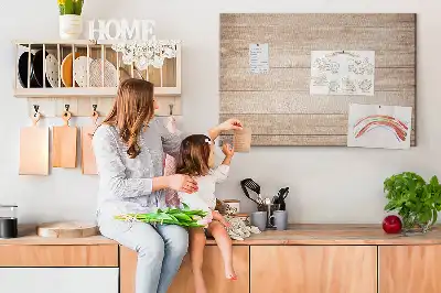 Printed Cork Board with Wood Texture