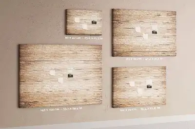 Printed Cork Board with Wood Texture