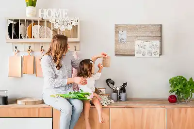Printed Cork Board with Wood Texture