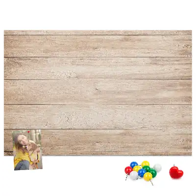 Printed Cork Board with Wood Texture