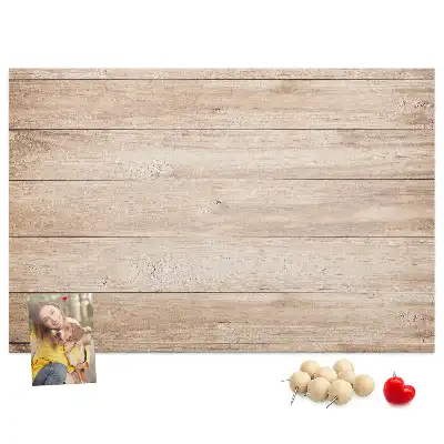Printed Cork Board with Wood Texture