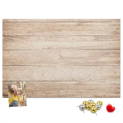 Printed Cork Board with Wood Texture