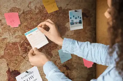 Printed Old World Map Cork Memo Board