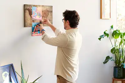 Printed Old World Map Cork Memo Board