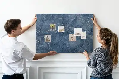Elegant marble cork memo board