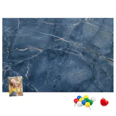 Elegant marble cork memo board