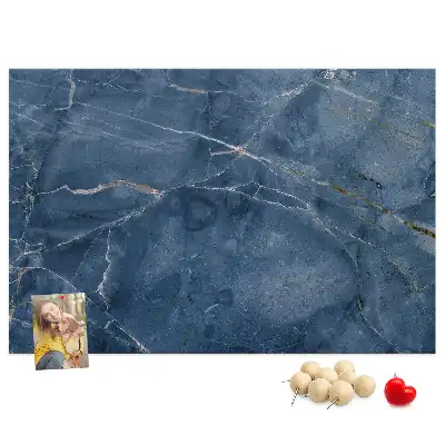Cork memo board Elegant marble