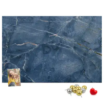 Elegant marble cork memo board