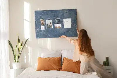 Elegant marble cork memo board